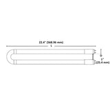 T8 U-Shaped LED Tube, 2ft, Frosted, Plug & Play, Hybrid Type A+B, 13W, Single/Double Ended, Selectable CCT, 1900 Lumens