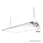 Featuring selectable wattages and color temperatures, 0-10V dimming, 50,000-hour rated lifespan, and being suitable for damp locations, this 2ft Linear LED High Bay Light is ideal for modern industrial and commercial settings.