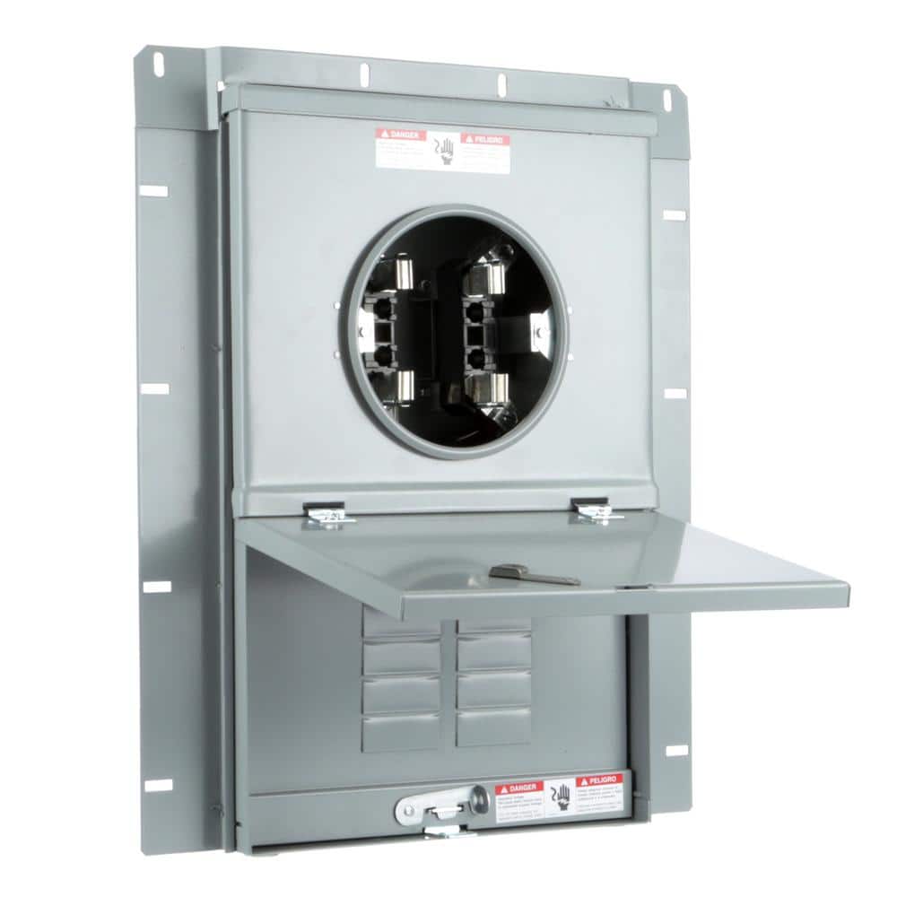 Siemens 100 Amp 10-Space 20-Circuit Overhead Flush Meter Combo Load Center, model MC1020B1100F, alternate product view 4