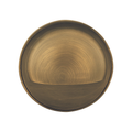 Brass Half-Moon step light in Antique Bronze, front view