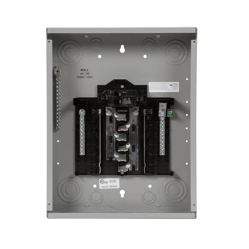 Siemens SN Series 100 Amp 12-Space 24-Circuit Indoor Main Breaker Plug-On Neutral Load Center, model SN1224B1100, product view