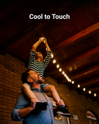 Our light bulbs will not overheat after a long while, so it is safe to touch them.