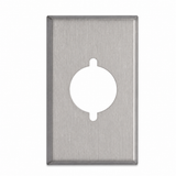 1-Gang Metal Round Single-Receptacle Cover Plate