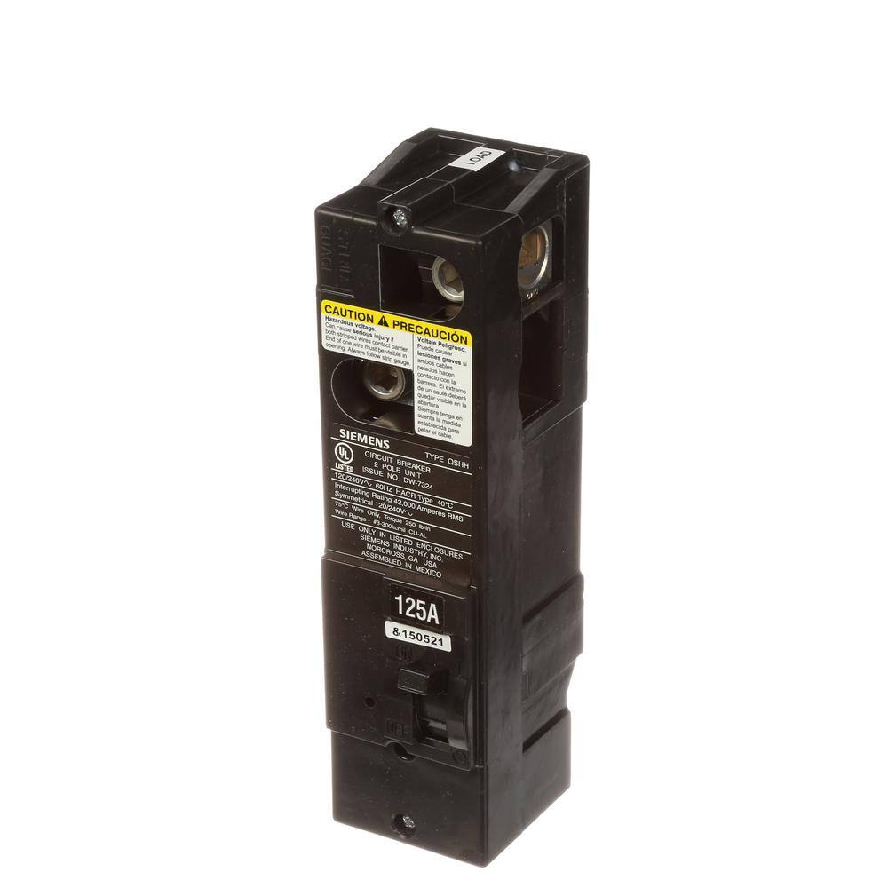 Siemens Type QSH Multi-Family Main Breaker, model QSH2200, product label detail, image 8