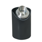 Stainless steel hooded shielded-sleeve well light, alternate view