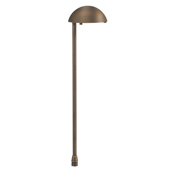 5 Inch Brass Mushroom Head Path Light in Antique Bronze, alternate product view