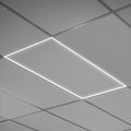 LED Grid Frame Ceiling Light, 60W/50W/40W, 2x4, Selectable Wattage & CCT, 7500 Lumens