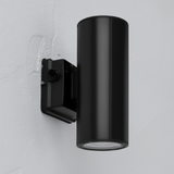 Black Cylinder LED Wall Sconce, 20W/16W/10W, Dusk to Dawn Photocell , 2800 Lumens