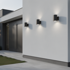 Dark Bronze Cylinder LED Wall Sconce, 38W/31W/19W, Dusk to Dawn Photocell , 5500 Lumens