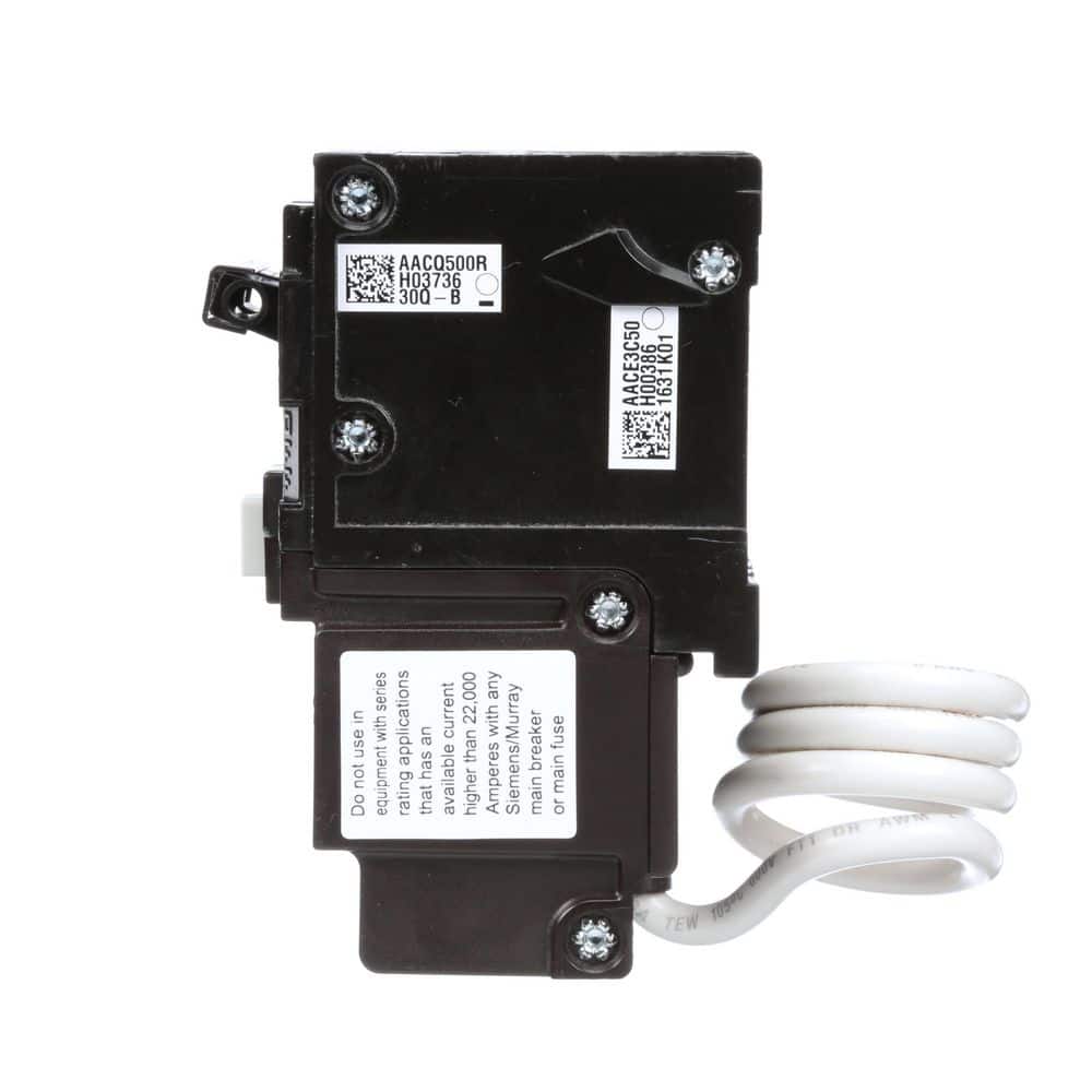 Siemens QPF 2-Pole GFCI Circuit Breaker, model QF230AP, product label detail, image 11