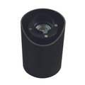 Black hooded shielded-sleeve well light