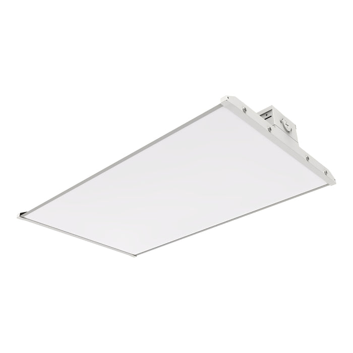 The 2-foot linear high bay fixture is equipped with a 5-core, 18AWG 0.16m cable that offers reliable power, ground, and seamless 0-10V dimming control, allowing for further energy savings and customizable light levels.