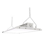 Built to perform under demanding conditions, the linear High Bay LED Shop light fixture’s rugged galvanized iron housing efficiently dissipates heat, ensuring long-term stability and consistent light quality throughout its impressive 50,000-hour lifespan. It also integrates a 5-core 18AWG 0.16m cable for secure power, ground, and 0–10V dimming connections—offering smooth control and adaptability to modern lighting systems.