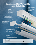 We uphold the highest standards by testing each product for optimal performance and safety. This LED fixture is UL and DLC certified.