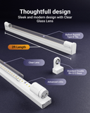 T8 LED Tube, 2ft, Clear Glass, Bypass, Type B, 10W, Single/Double Ended, 1200 Lumens