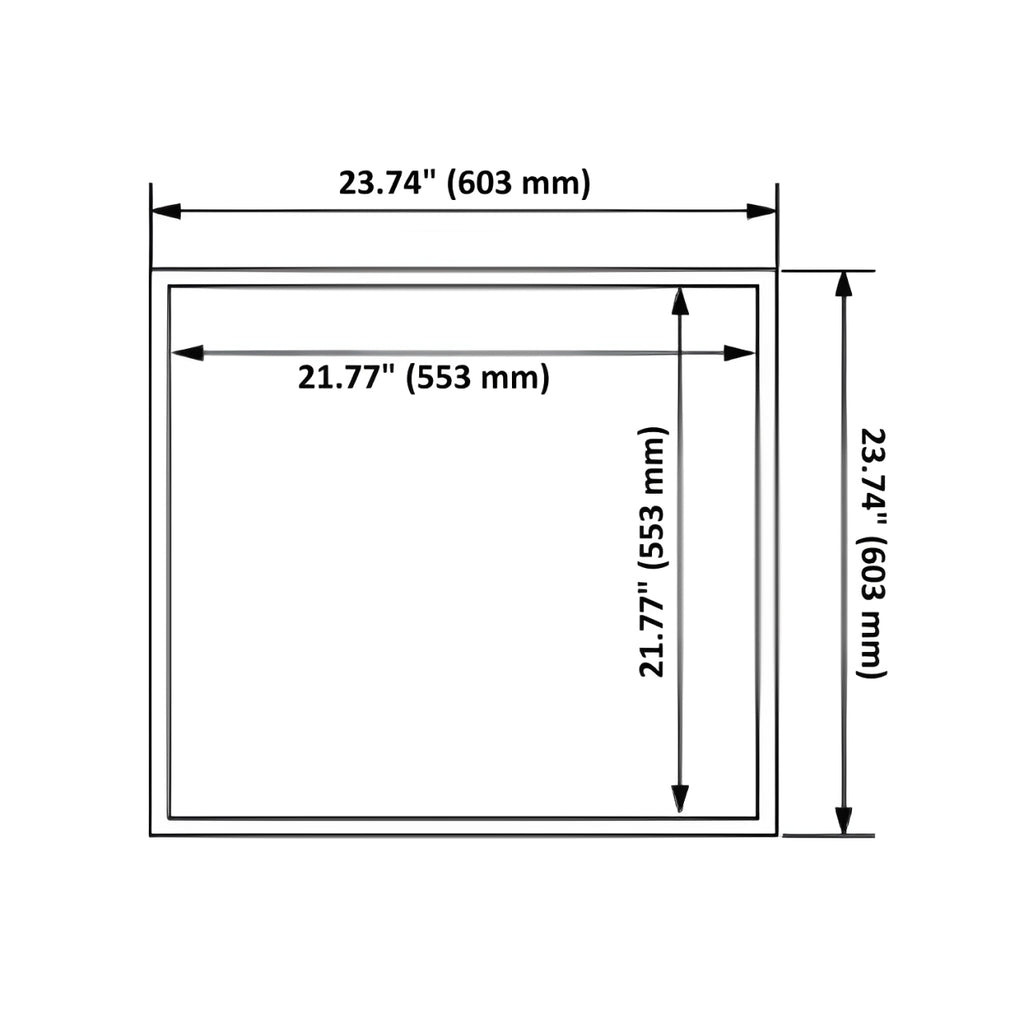 LED Ceiling Panel Light with Battery Backup, 40W/30W/25W/20W/15W, 2x2, Selectable Wattage & CCT, 5000 Lumens