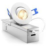 The 2" Selectable Gimbal pivots with purpose and installs easily, thanks to the integrated metal junction box.