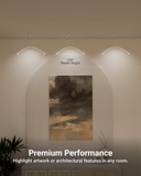 Transform any space into a gallery by directing light exactly where you want it, from sculptures to statement walls.