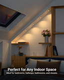 Perfect for accenting art, shelving, or textured walls with adjustable, targeted lighting.