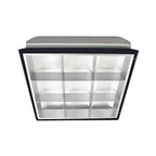 Front View of led troffer light or 2x2 troffer lights
