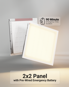 The panel combines powerful LED performance with built-in emergency backup. In the event of a power outage, it automatically provides reliable illumination, ensuring safety and compliance.
