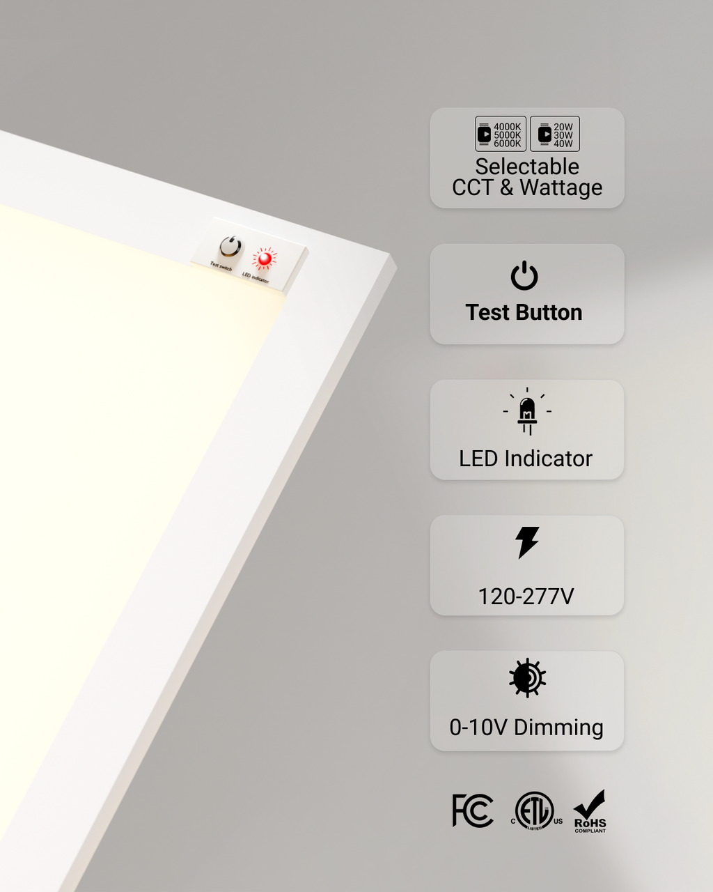 The fixture ensures simple efficiency and instant-on functionality, eliminating any warmup time and provide immediate lighting when you need it.