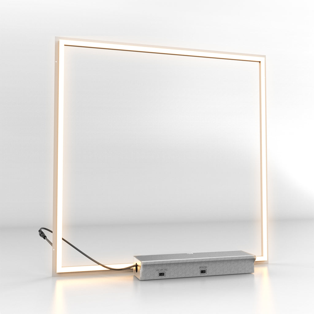 Sunco's 2x2 grid ceiling panel comes with a metal junction box.