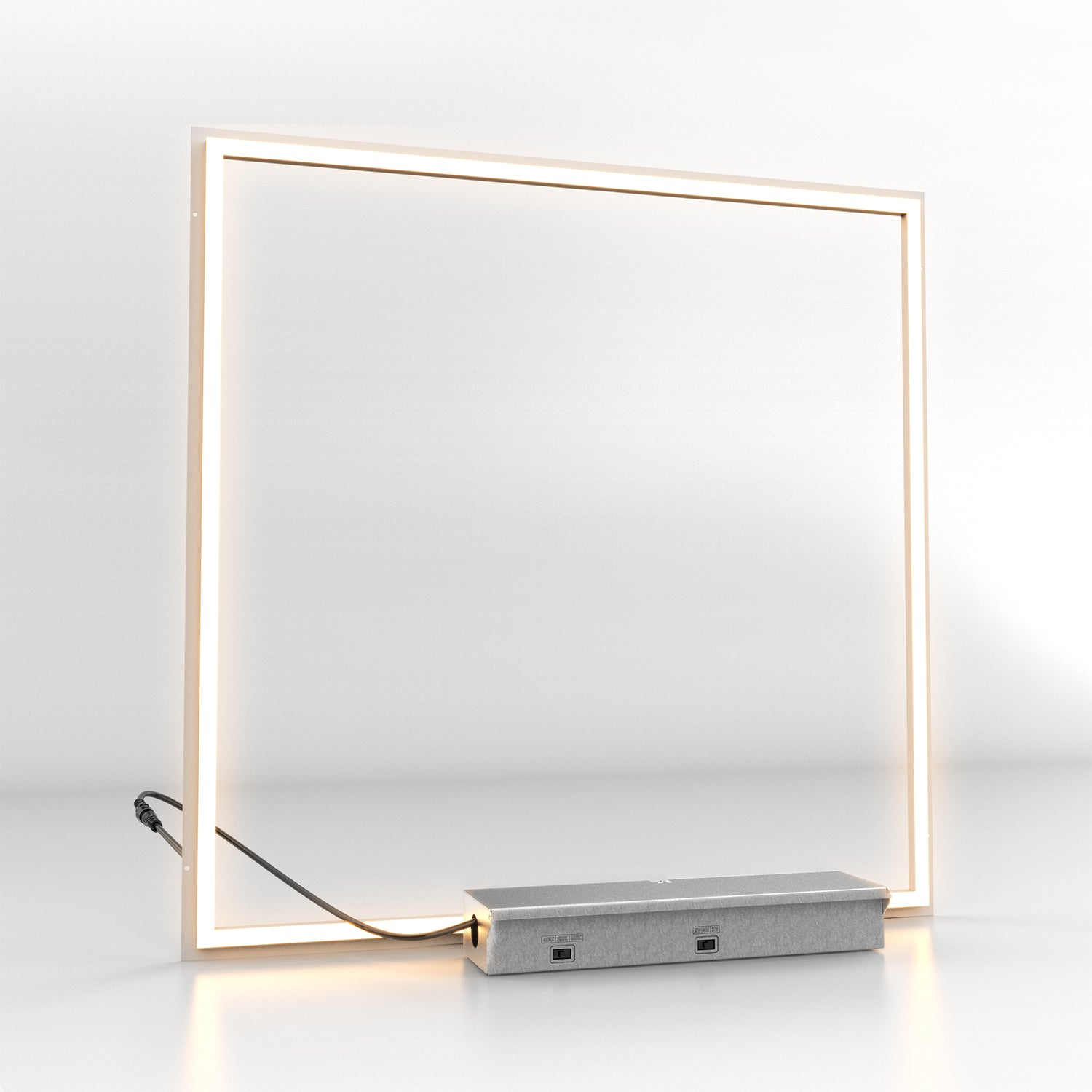 Sunco's 2x2 grid ceiling panel comes with a metal junction box.