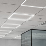 Sunco 2x2 grid ceiling panels fit flush with drop ceilings, perfect for offices and other commercial spaces.