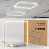 LED Grid Frame Ceiling Light, 50W/40W/30W, 2x2, Selectable Wattage & CCT, 5500 Lumens