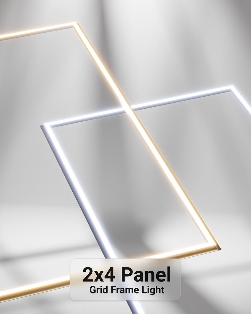 Led Grid Panel LED Grid Frame Ceiling Light, 50W/40W/30W, 2x4, Selectable Wattage & C ...