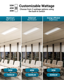 LED Retrofit Center Basket Troffers, 45W/38W/34W, 2x4, 6000 Lumens