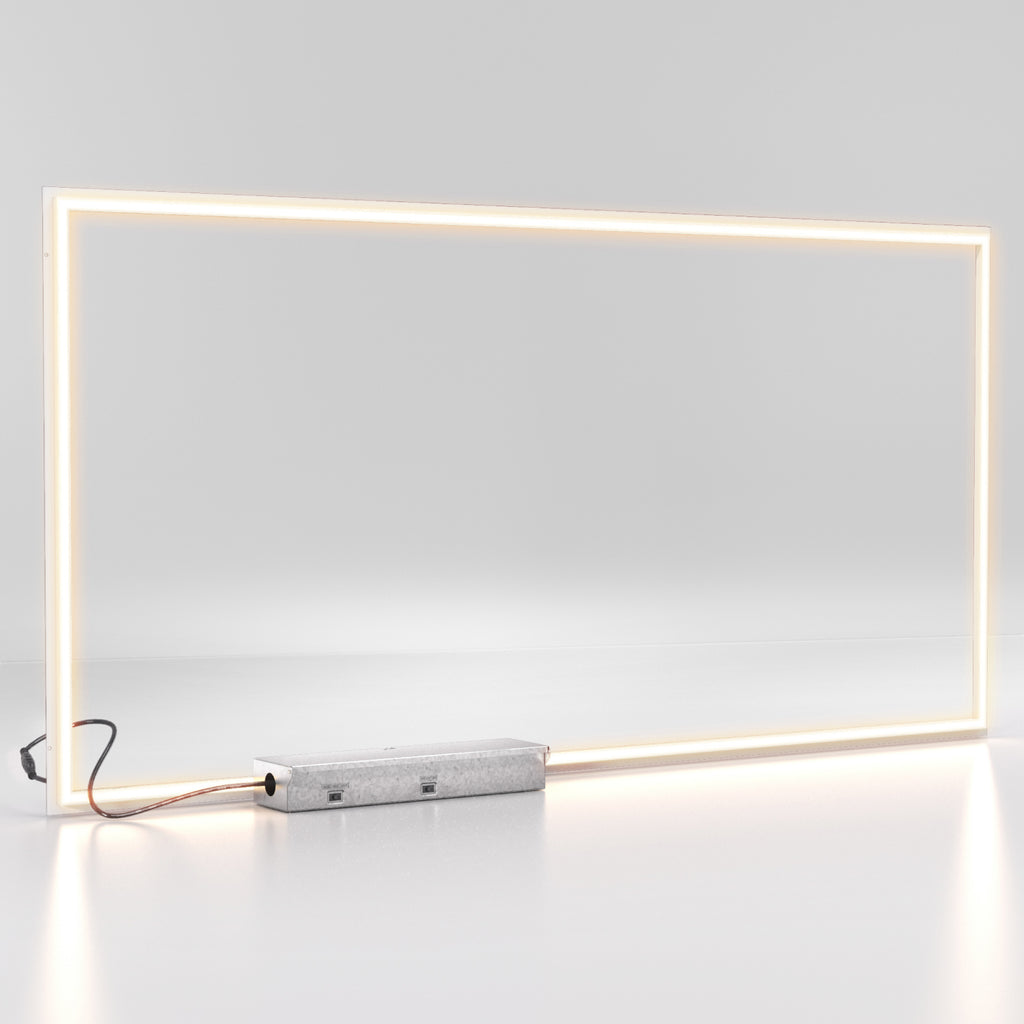 Sunco's 2x4 grid ceiling panel comes with a metal junction box.