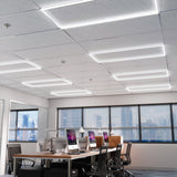 Sunco 2x4 grid ceiling panels fit flush with drop ceilings, perfect for offices and other commercial spaces.