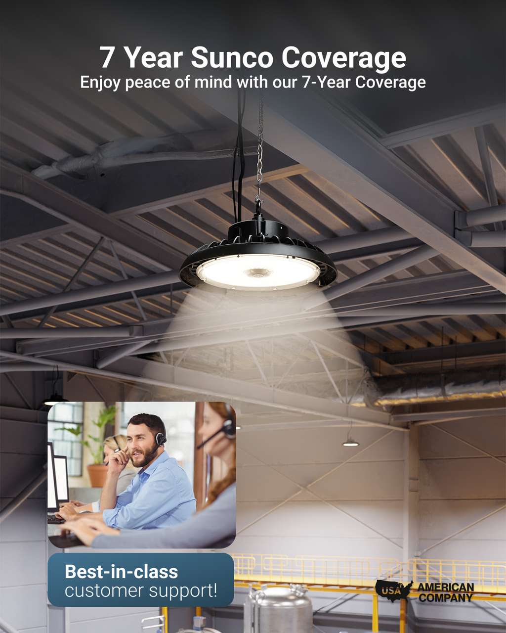 7 Year Protection! Say hello to a brighter future with Sunco benefits - industry-leading coverage, support, and peace of mind.
