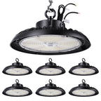UFO High Bay LED Fixture, 300W/270W/240W, Selectable Wattage & CCT, 49000 Lumens