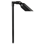 Slotted Stem Path Light, 24 Inch Stem, Black, 60° Wide Beam Angle, 270 Lumens