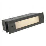 Brass Lensed Brick Step Light, Recessed, 9 Inch, Gun Metal, 250 Lumens