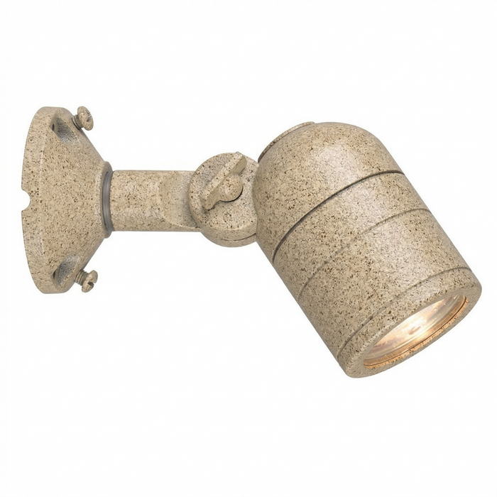 Granite lensed adjustable bullet downlight with round canopy