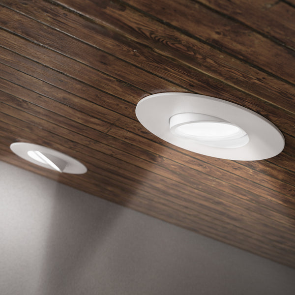 Recessed LED Lighting, 3 Inch, Slim Gimbal, Selectable CCT, 500 Lumens ...