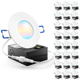 Recessed LED Lighting, 3 Inch, Slim, Selectable CCT, 500 Lumens