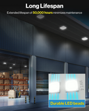 Enjoy 50,000 hours of bright light and reduced maintenance.