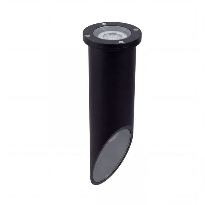 Black hooded deep-sleeve well light