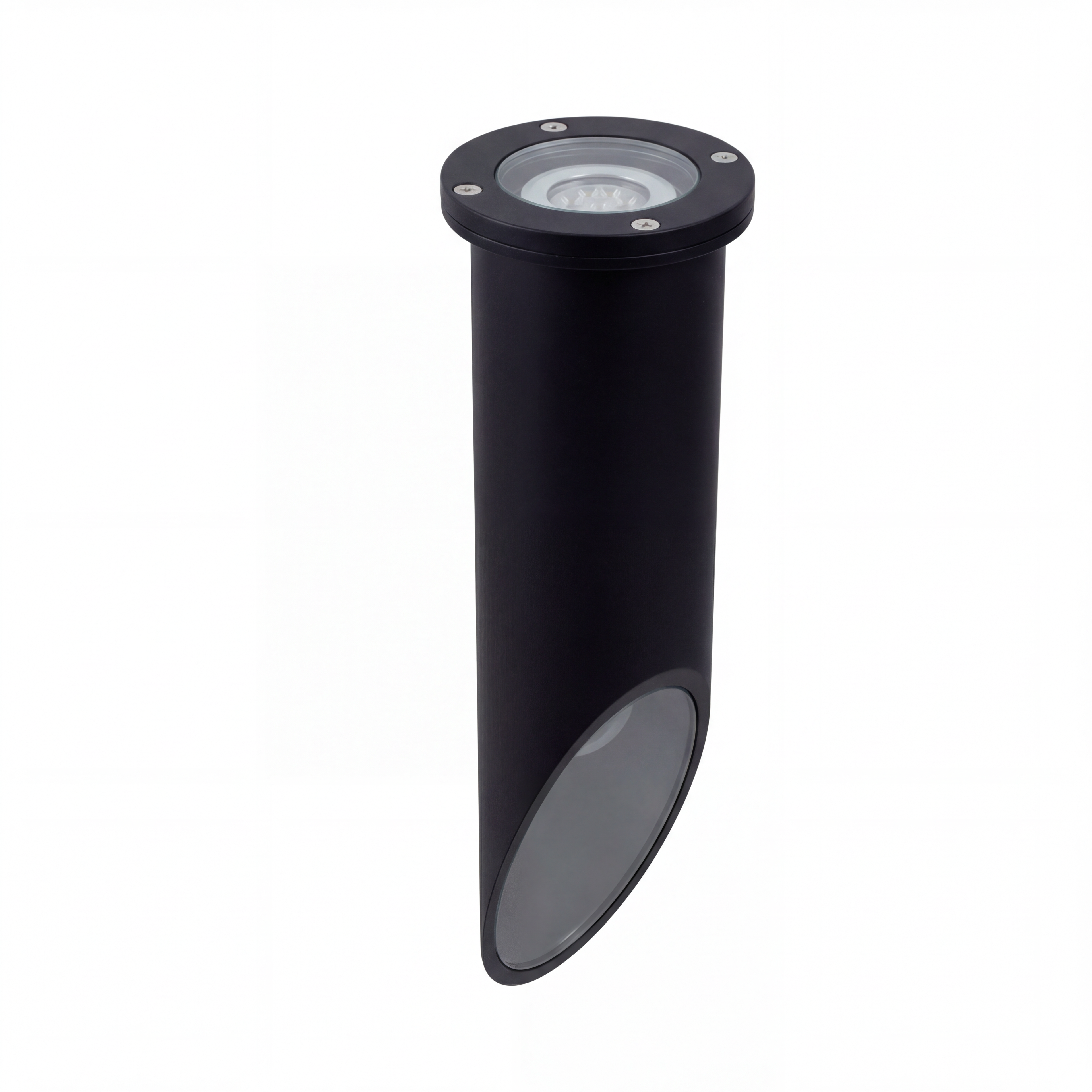 Black hooded deep-sleeve well light