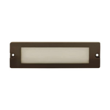Lensed Brick Step Light, Surface-Mount, 8-3/4 Inch, Bronze, 450 Lumens