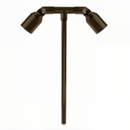 16 Inch Span Twin Path Light in Bronze, close product view
