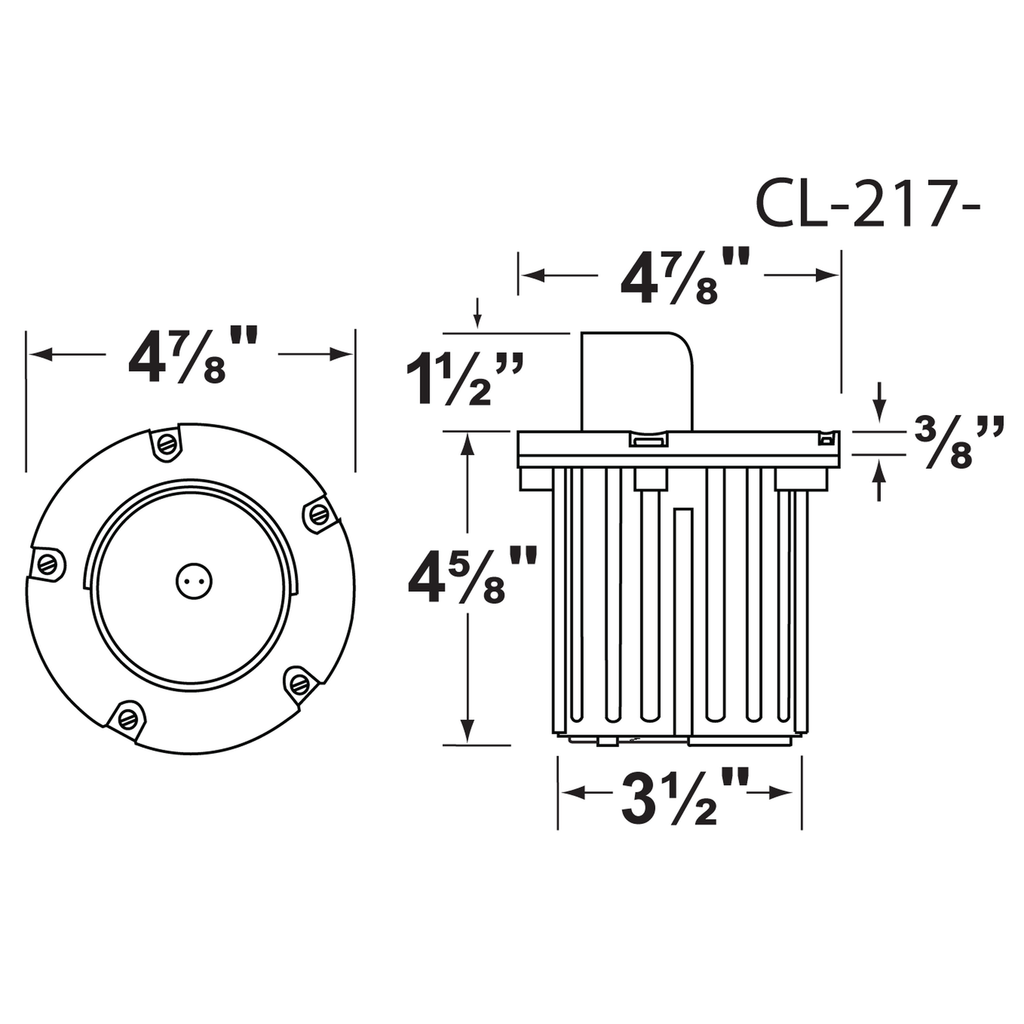 CL-317B-GM-L-ED16-COB5W-FL
