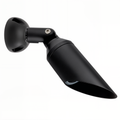 Black long-shroud bullet downlight with raised canopy