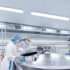 4ft LED Vapor Tight Fixture, 50W/40W/35W/30W/25W, Selectable Wattage & CCT, 6750 Lumens