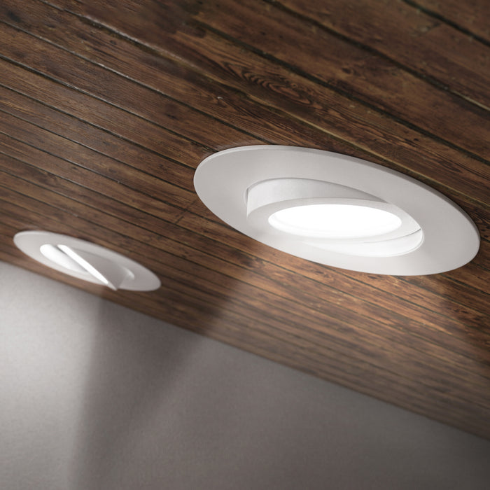 Recessed LED Lighting, 4 Inch, Slim Gimbal, Selectable CCT, 750 Lumens